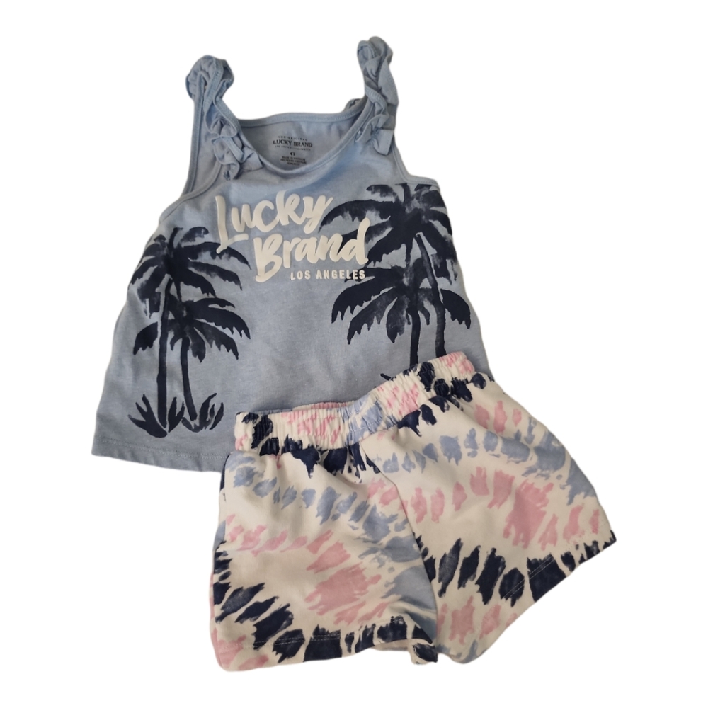 Lucky Brand tank and shirt set